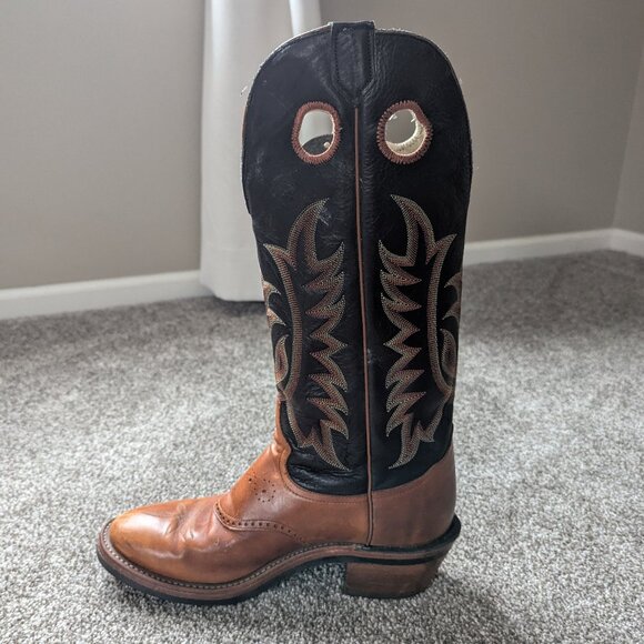 RARE Tony Lama 6014 Sunset Buckaroo Ol Buck Leather Boots - Picture 3 of 11